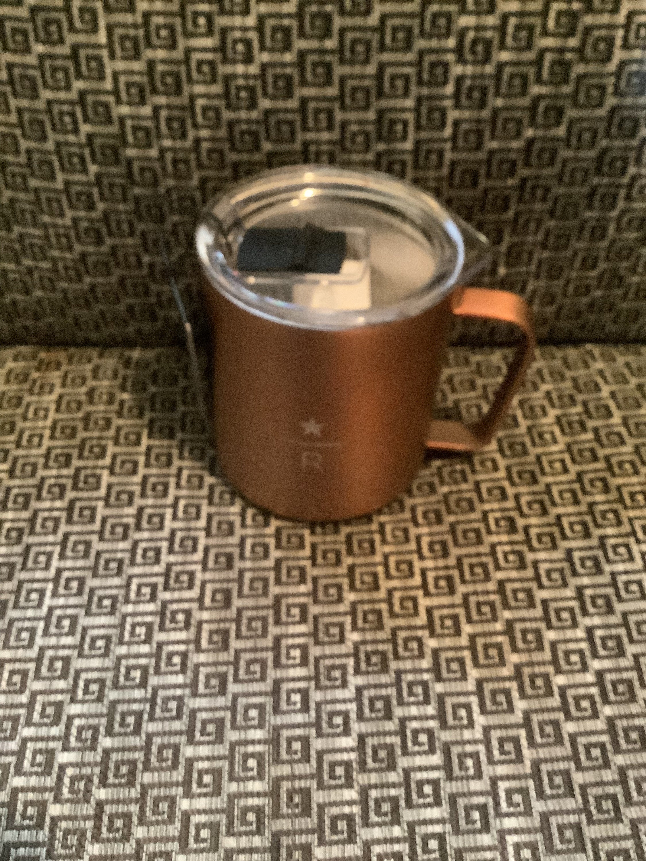 Starbucks 2015 Stainless Steel/Copper Travel Tumbler Mug 16oz with Lid