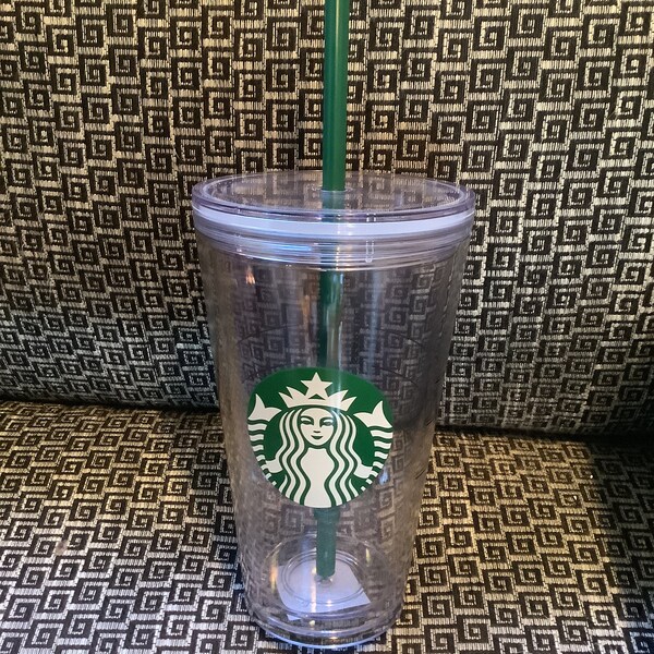 Starbucks clear Grande (16 oz) reusable drink tumbler, new