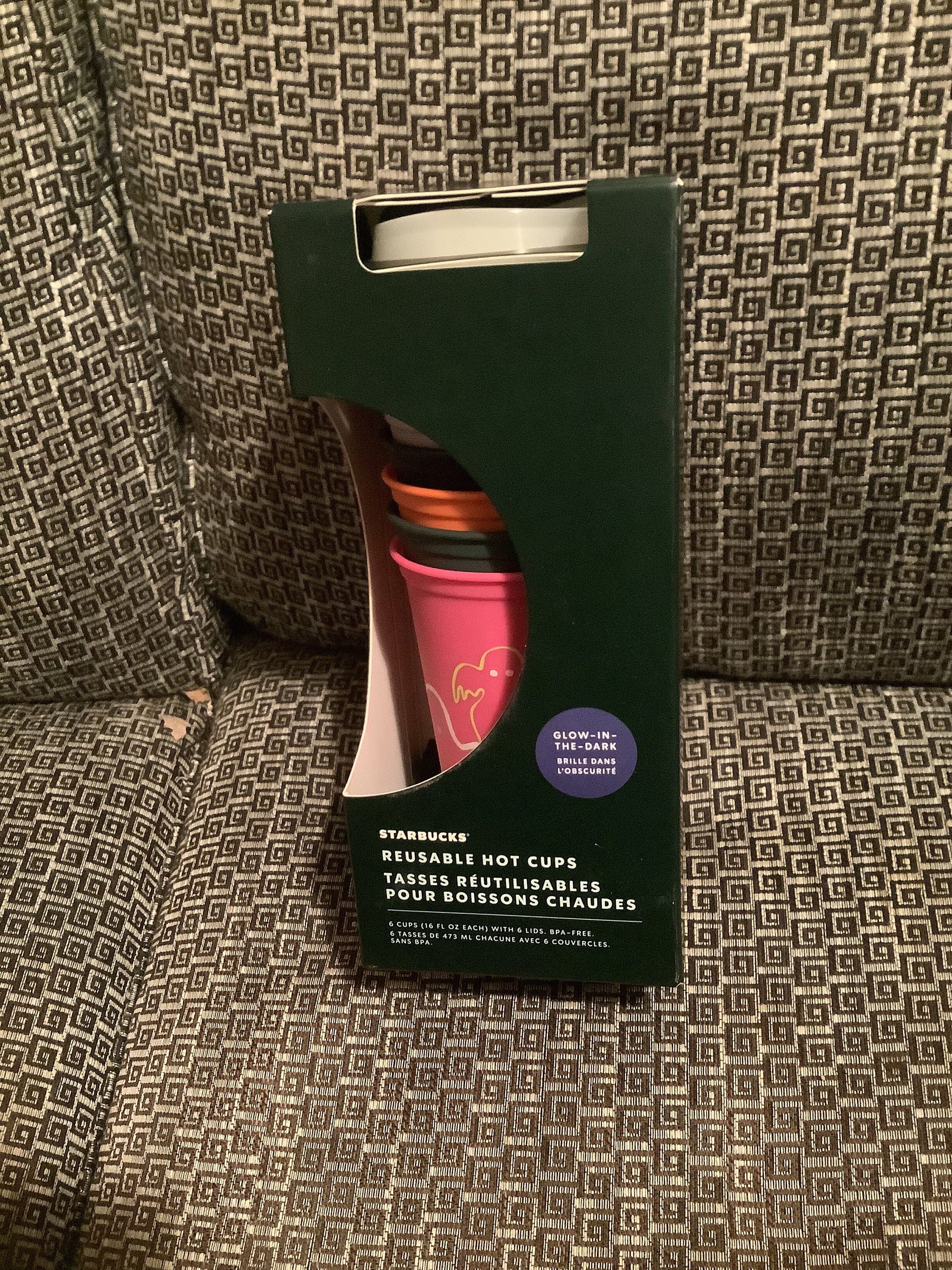 NEW Starbucks Glow In The Dark Diamond Studded Tumbler Fluorescent Green Cup  HOT