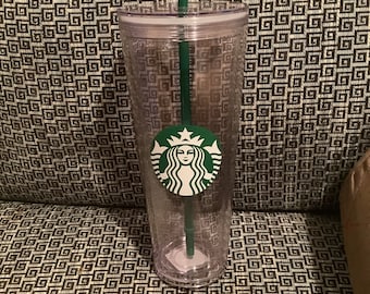 Starbucks Venti clear reusable straw cup, new