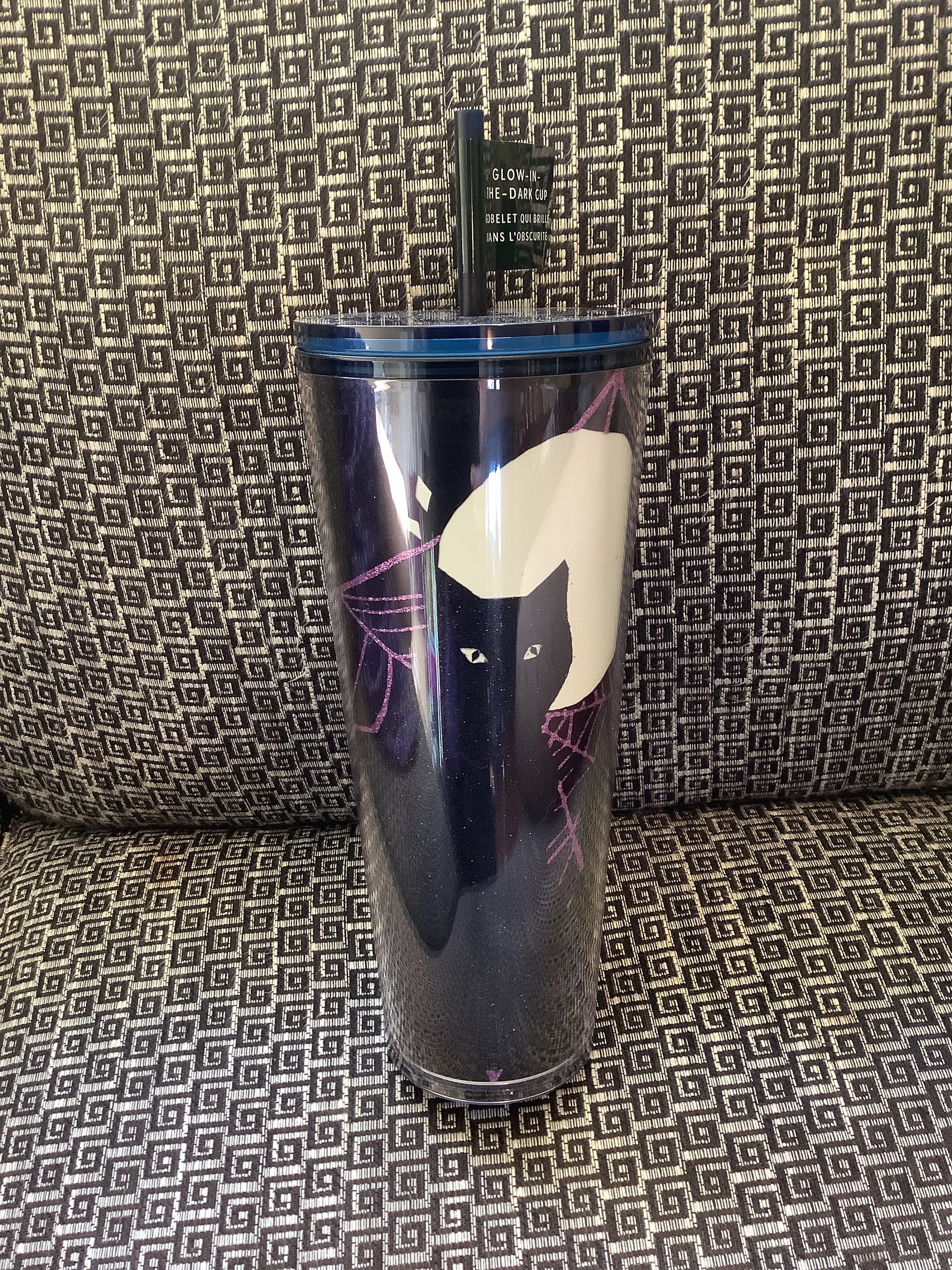 STARBUCKS Halloween 2020 Black Cat Moon Stars Purple 24oz Venti Cold Cup Tumbler STARBUCKS Halloween 2020 Black Cat Moon Stars Purple 24oz Venti Cold Cup Tumbler