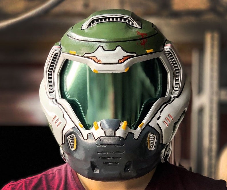 Doom Helmet STL 2.0 Doom Eternal Slayer Doomguy Helmet - Etsy México