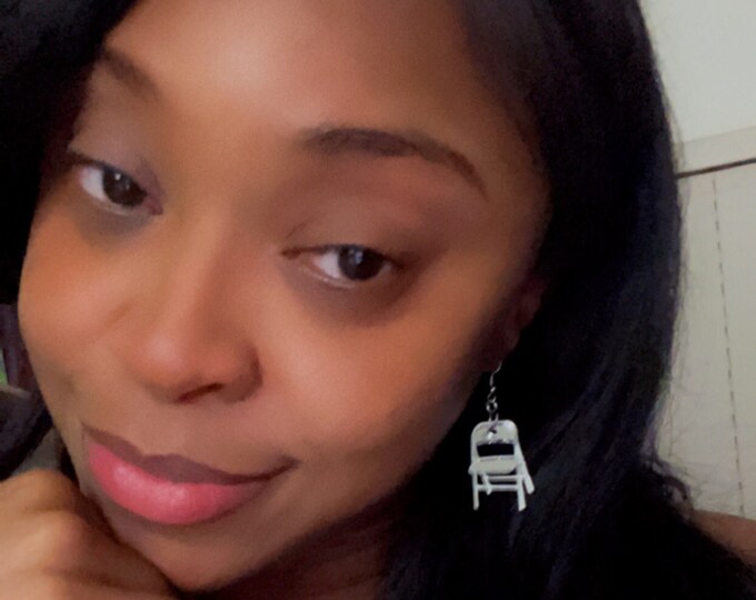 Folding Chair fk Around and Find Out Earrings Etsy