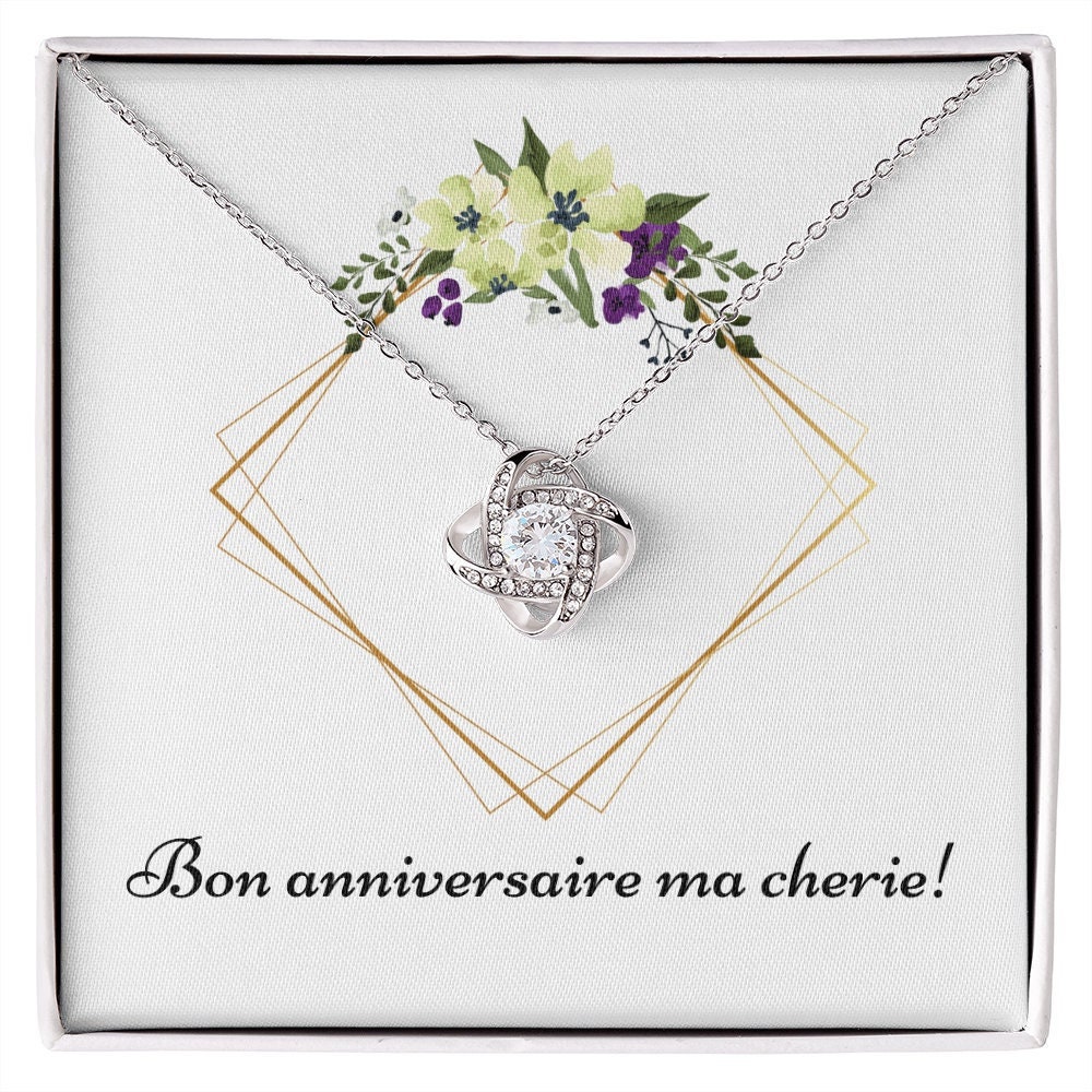 Bon Anniversaire Ma Cherie Collier Cadeau Pour Femme Cadeau Etsy