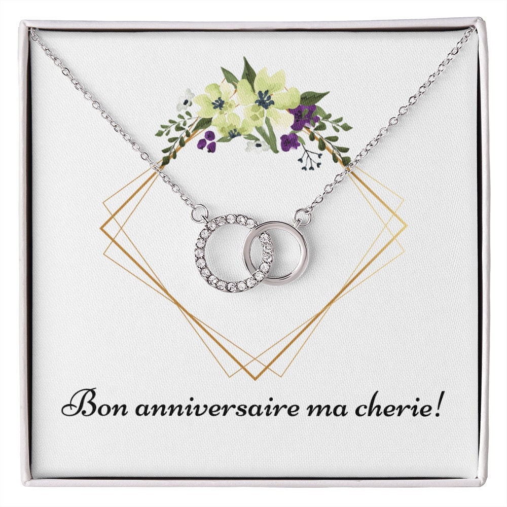 Bon Anniversaire Ma Cherie Collier Cadeau Pour Femme Cadeau Etsy