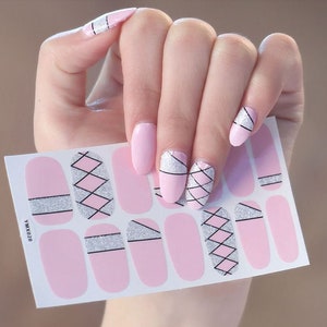 Pinky winky Nail Wraps 100% Nail Polish Stickers Nail Strips