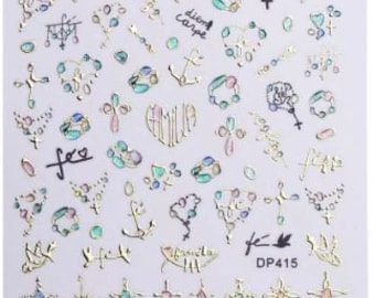 3D nail stickers