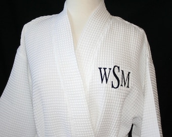 PERSONALIZED RUSH SHIP His and Hers Robes, monogrammed robe, long robe, couples robes, college gift robes, waffle weave robe, bath robe