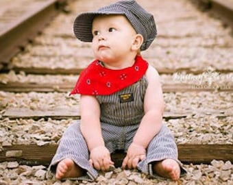 PERSONALIZED Train Hat and Bandanna, train birthday, Train Costume, Toddler Train Hat, Train Birthday, Train Engineer Costume, Train Set