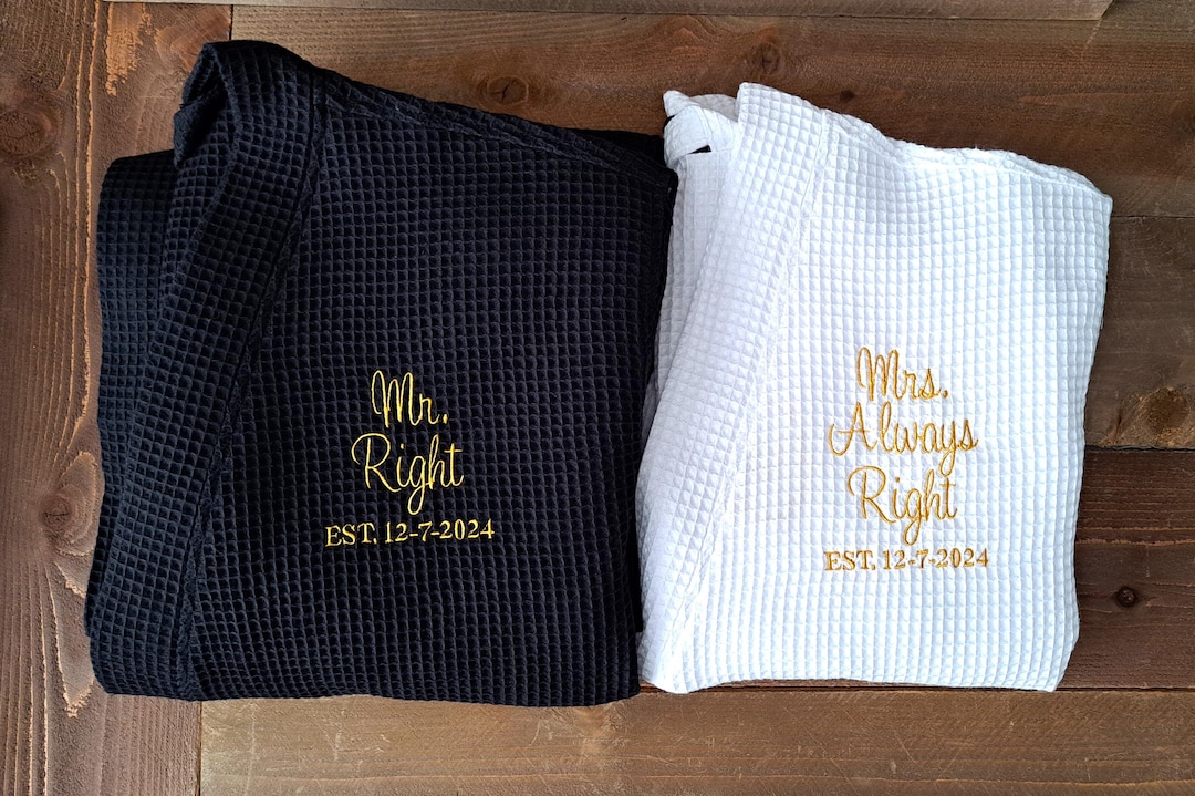 His And Hers Monogrammed Robes