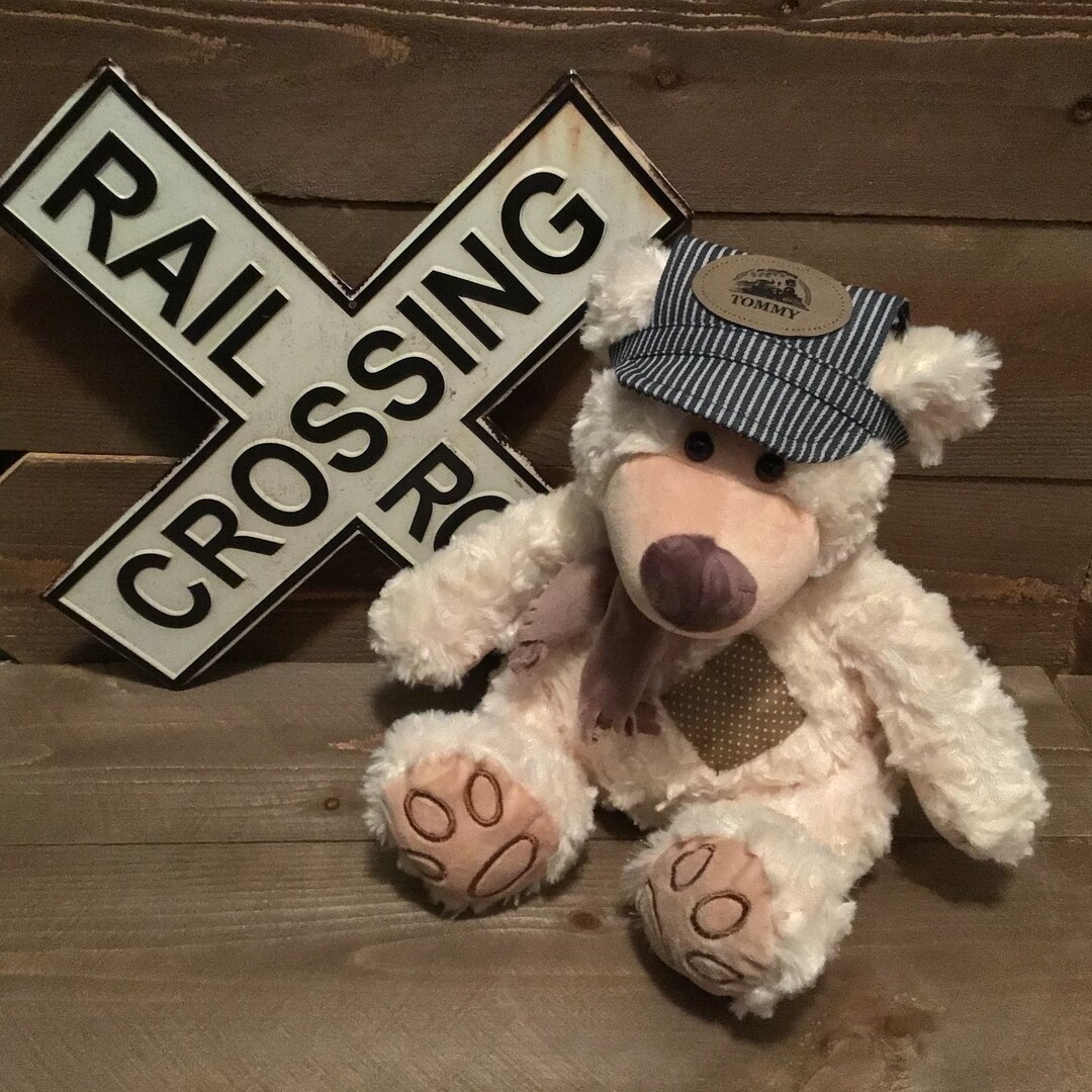 PERSONALIZED TRAIN BEAR, Train Hats, Conductor Hats, Engineer Hats