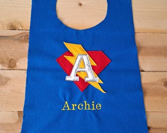 PERSONALIZED SUPERHERO CAPE, Halloween Cape, Kids Cape, red cape, blue cape, hero cape, embroidered cape, costume cape, hero cape, girl cape