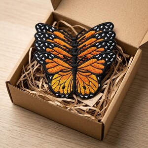 Visible Mending Butterfly Patches, Iron On Hole Cover Applique, DIY Denim Jacket Repair, Custom Clothing Upcycle, Embroidered Patch Set