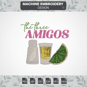 amigos embroidery designs, lemon embroidery file, movie machine digital embroidery designs, instant download