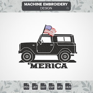truck embroidery designs, merica truck embroidery file, truck machine digital embroidery designs, instant download