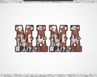 Western Mama Cow embroidery designs,Mama Cow embroidery file, Retro Western machine digital embroidery designs, instant download file mama