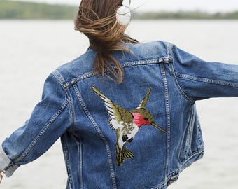 Bird Embroidered Patch, Cute Bird Embroidered Patches for Jackets, Hats, Backpacks, Bags, Bird Iron On Patch, Bird Sew On Embroidery Patch