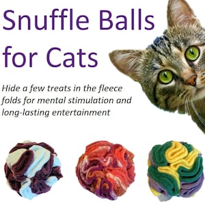 Schnüffelball für Katzen & Kätzchen, mehrfarbiges Schnüffelball Ball, mehrfarbiges Nosework Schnüffelball für Katzenminze, um Leckereien zu verstecken