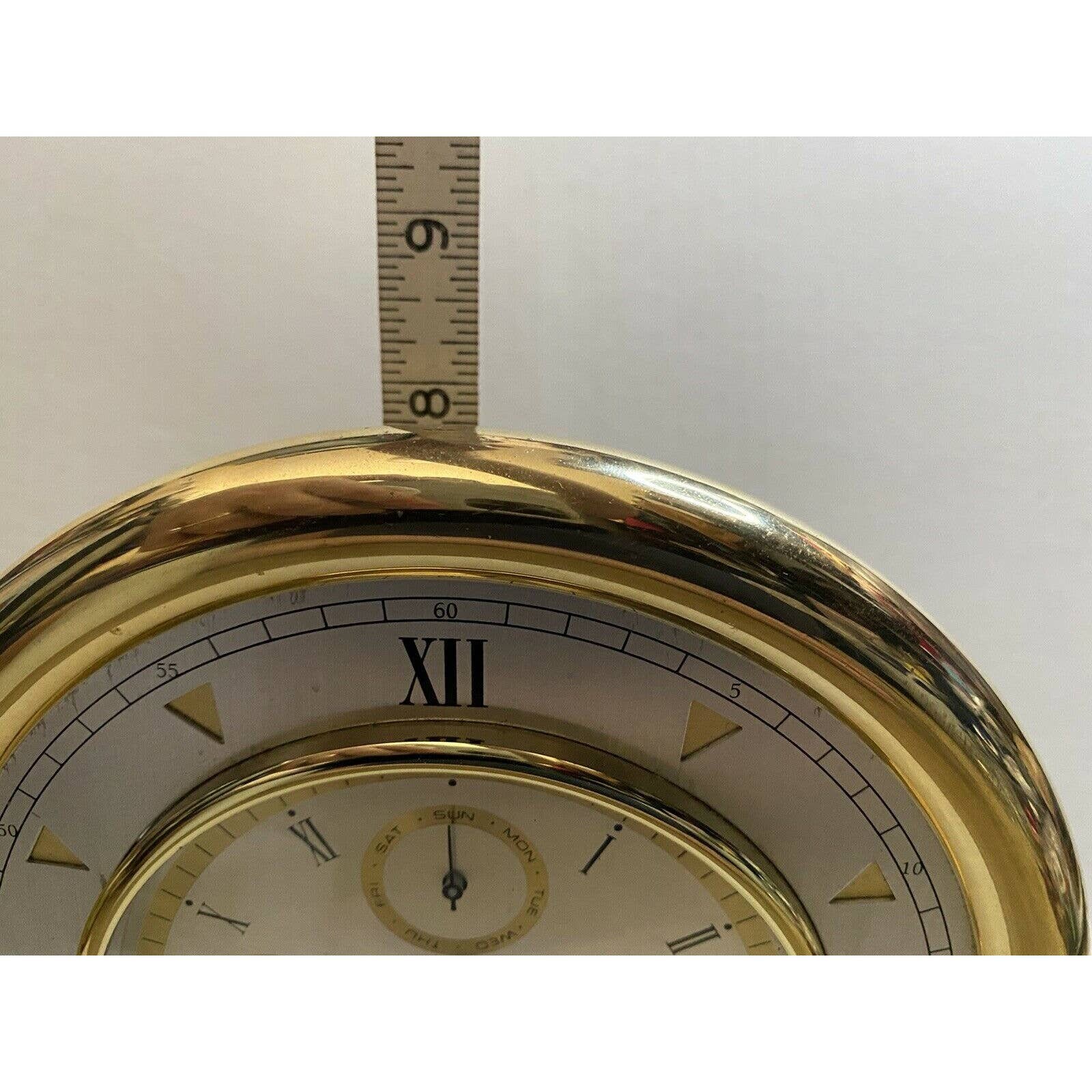 Bulova Solid Brass Moonphase Millennia Clock Made In Germany Etsy