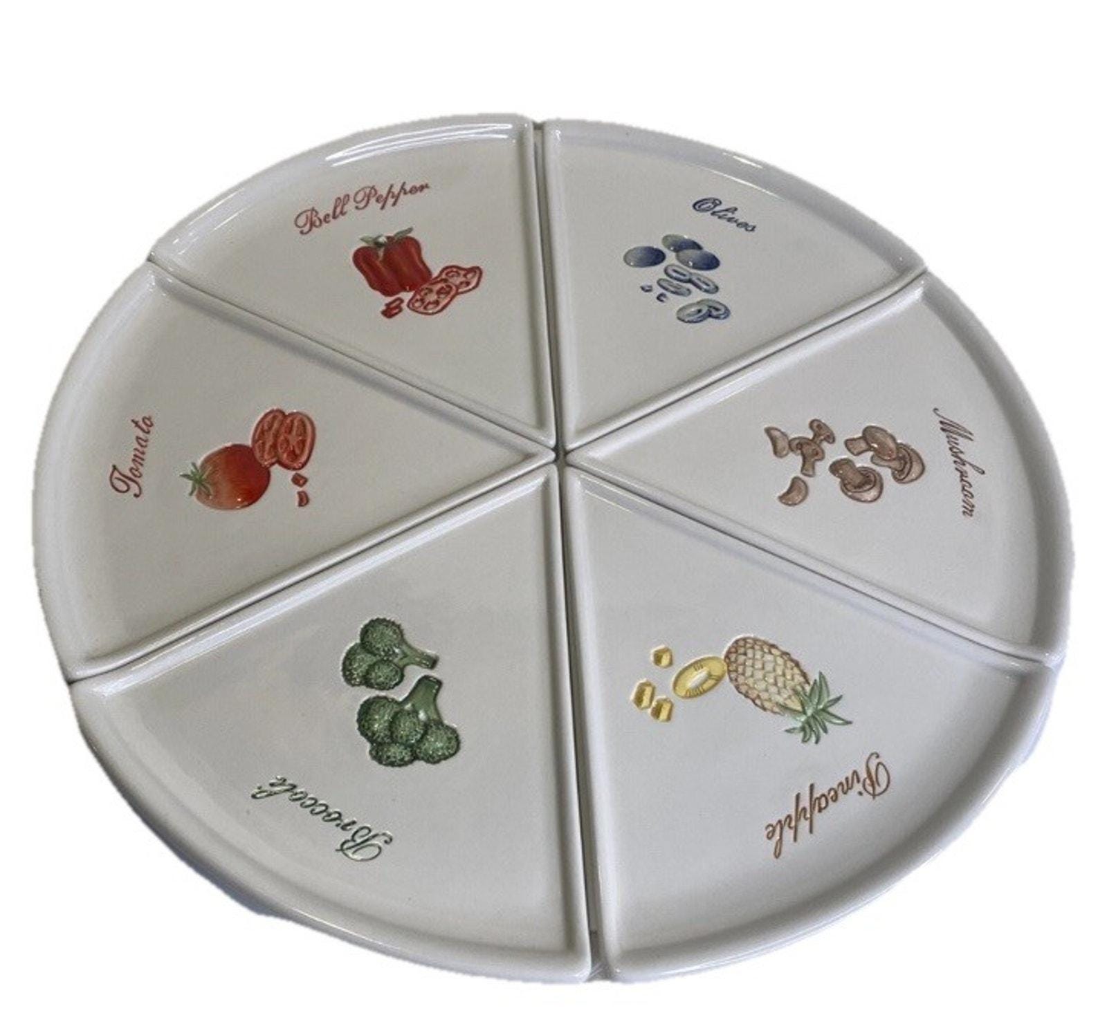 希少　 ★ポッタリーバーン／Pottery Barn★ ピザ皿 Pottery Barn Buono White Ceramic Pizza Triangle Plates Complete