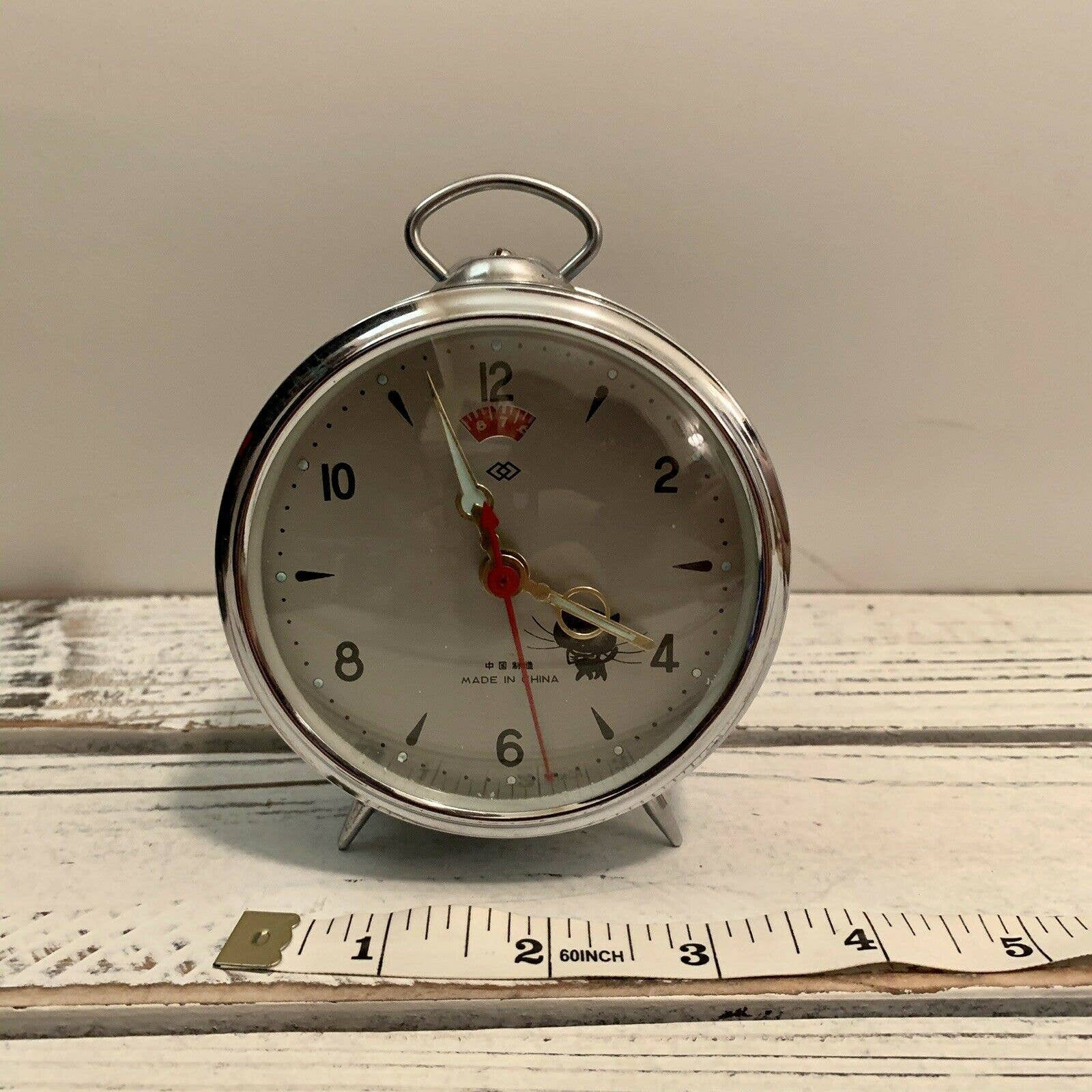 Vintage Retro CHINA HERO ANIMATED Mechanical Alarm Clock Cat Etsy
