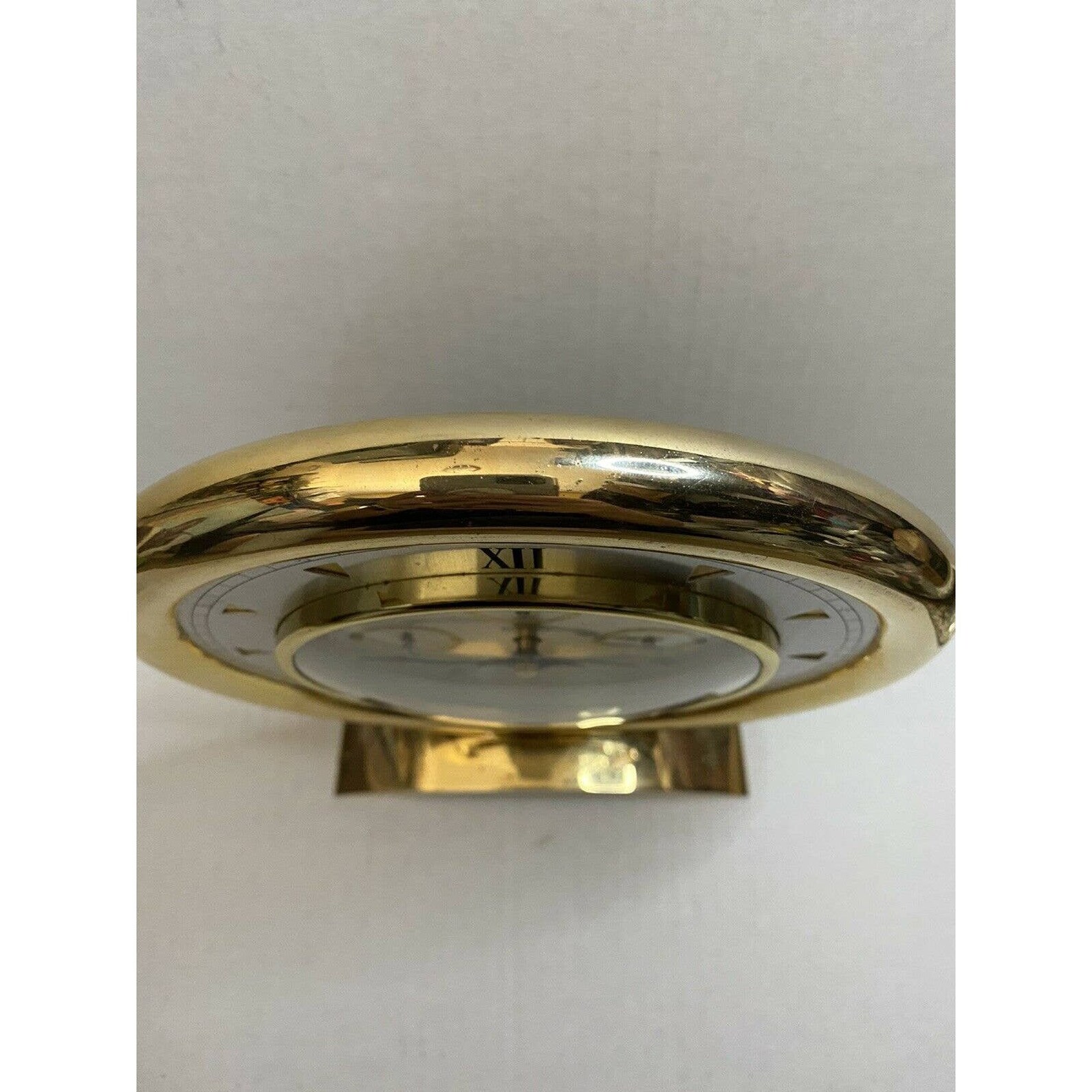 Bulova Solid Brass Moonphase Millennia Clock Made In Germany Etsy