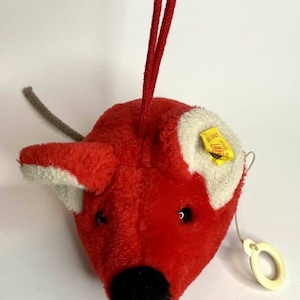 STEIFF Fiep Maus Ratte Pull String Musik Ohrknopf Vintage Deutsch 6380/15 Flaw