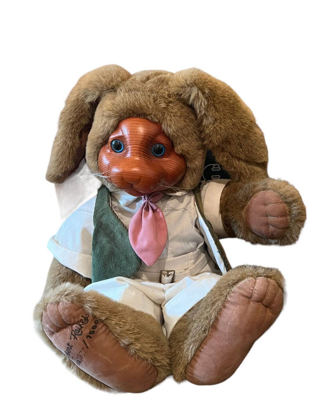 Vintage Robert Raikes Mr. Nickleby Easter Bunny Rabbit Plush 2872/7500 ...
