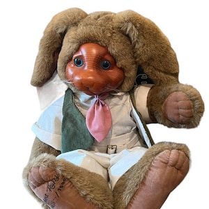 Vintage Robert Raikes Mr. Nickleby Easter Bunny Rabbit Plush 2872/7500 Signed