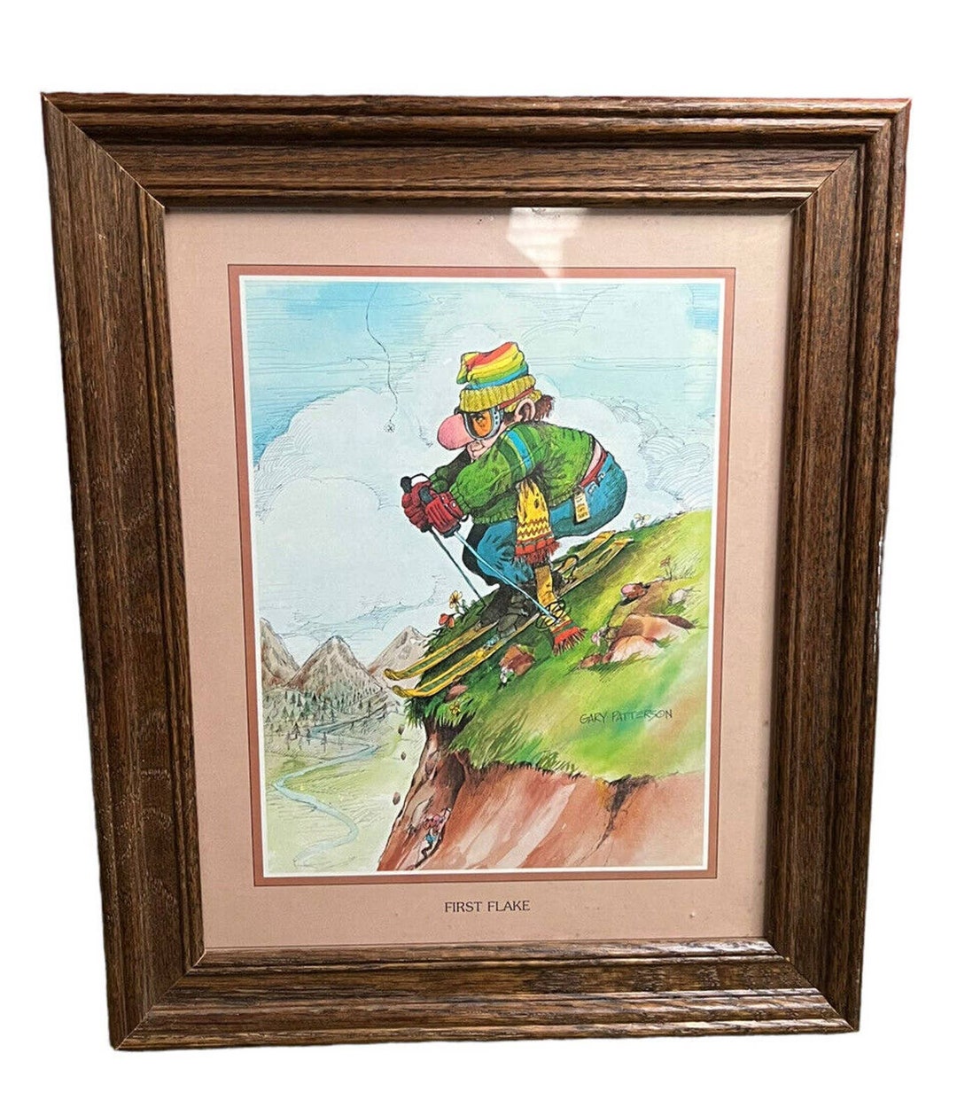 Vintage Gary Patterson first Flake Framed Cartoon Art Print Etsy
