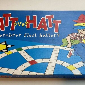 Vintage Original HAT OVER HAT Damm Family Board Game Complete Litor Norway