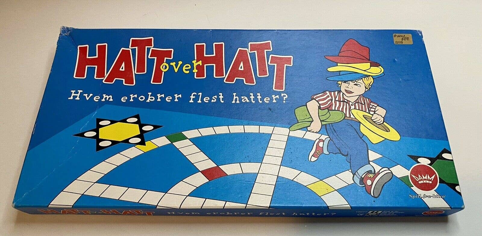 Vintage Original HAT OVER HAT Damm Family Board Game Complete Litor Norway