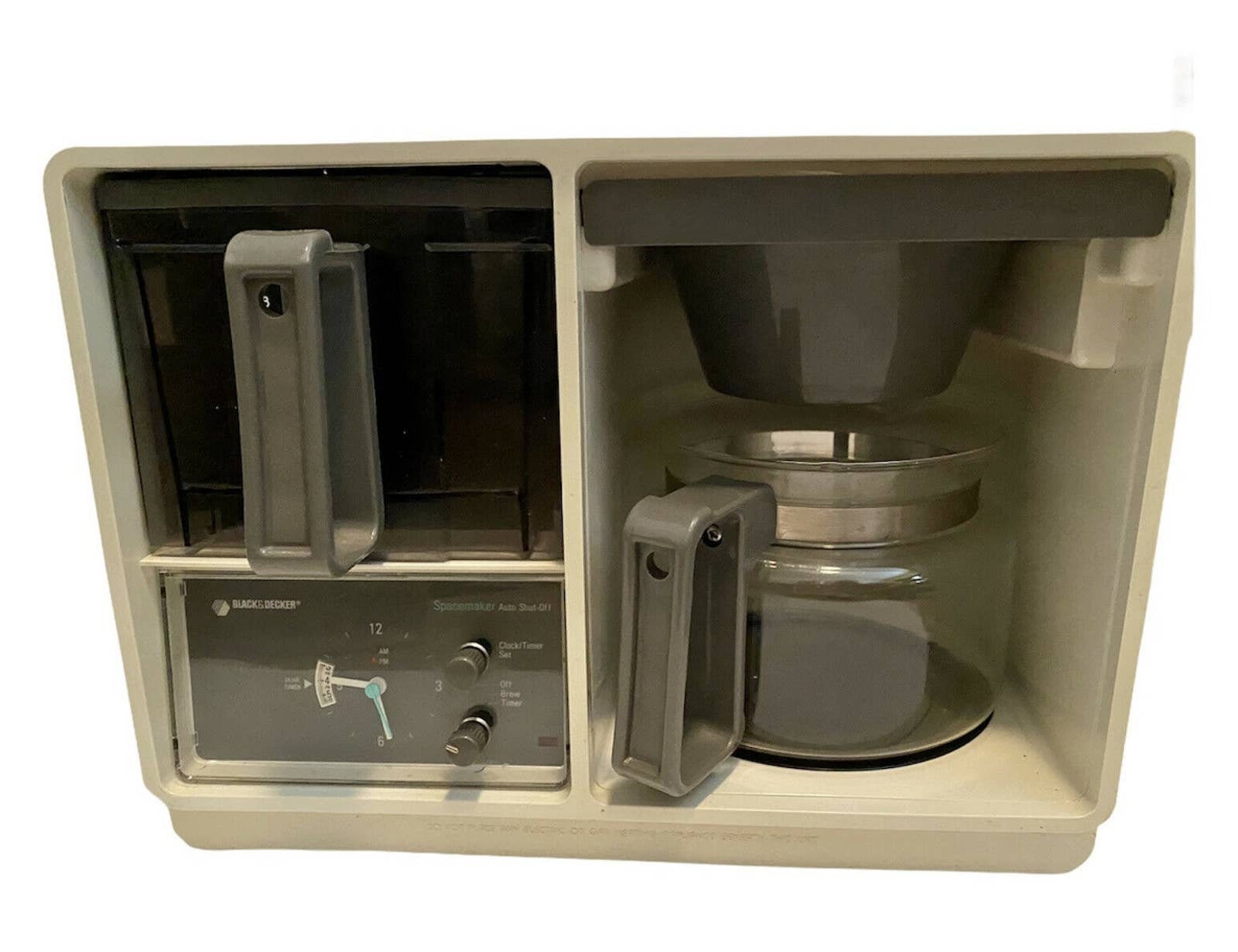 Vintage Black & Decker Spacemaker Coffee Maker Under Cabinet Clock Brew  Tested 