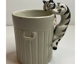 Takahashi Tom Cat Handle Mug Cup Hand Painted San Francisco Cat Lover Gift RARE
