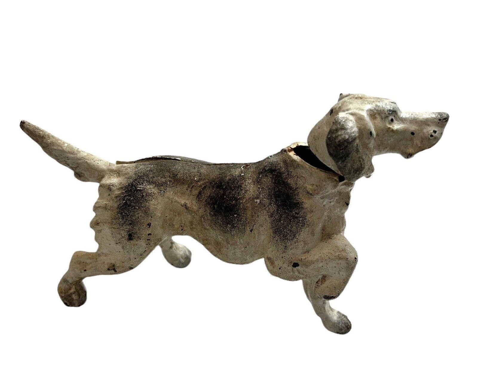 VTG Cast Iron Setter Retriever Pointer Hunting Dog Nodder Bobble Head ...