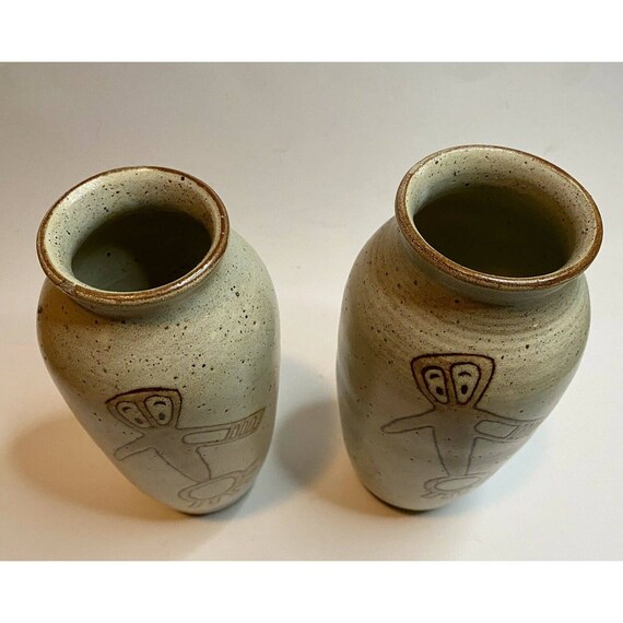 Vintage Jay Cryderman Penticton Pottery Folk Art Abstract