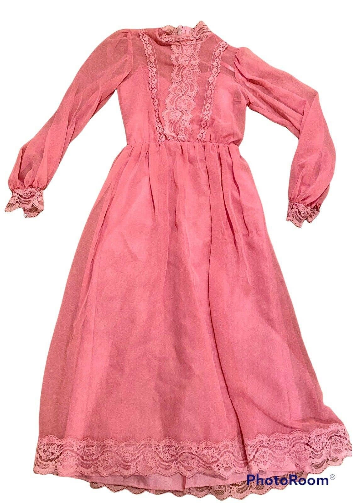 strapless open back dress Gina Pink Eyelet Maxi Dress