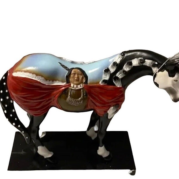 Retired 1E Painted Ponies 12264 CRAZY HORSE #1961 Resin Native Figurine