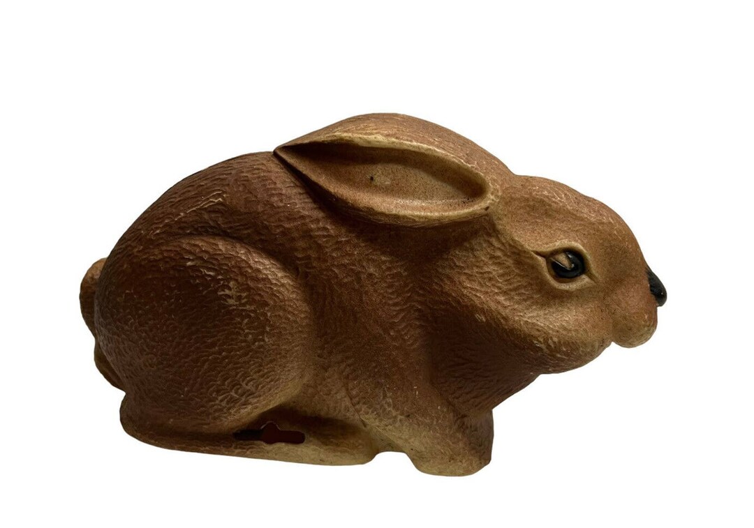 Vintage Marx Key Wind-up Bunny Rabbit Brown Easter Toy Tin Wheels ...