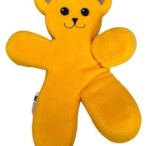 IKEA PS BRUM Yellow Bear Plush Bend Posable Unicef Stuffy Per Ivar Ledang Nanna