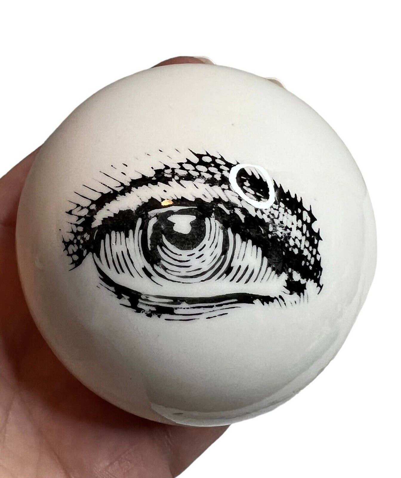 Piero Fornasetti 1960's Pop Art Eyeball Paperweight Etsy