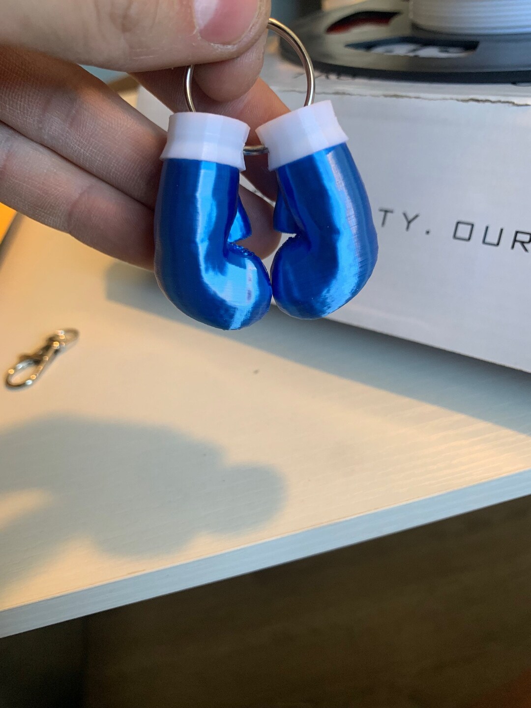 3D Printed Boxing Gloves Keychain Etsy