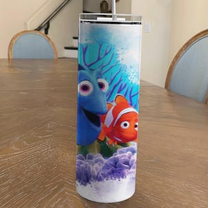 Nemo Watercolor 20oz stainless steel Tumbler with leakproof lid and plastic reusable straw