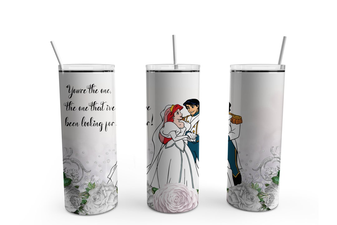 You're the One, Ariel and Eric, 20oz Tumbler, Stainless Steel, Wedding ...