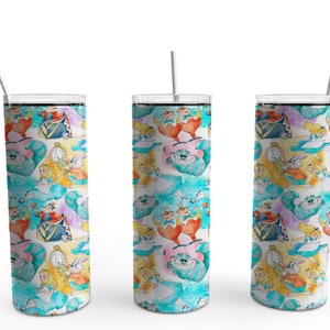 Alice watercolor, Alice Tumbler, 20oz Tumbler, custom tumbler, Queen of hearts tumbler, princess tumbler, skinny tumbler, cocktail tumbler