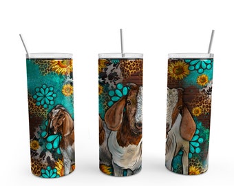 Western goats, goat tumbler, 20oz Tumbler, western tumbler, gift for friend, cocktail tumbler, adult humor tumbler, for country girl, boho