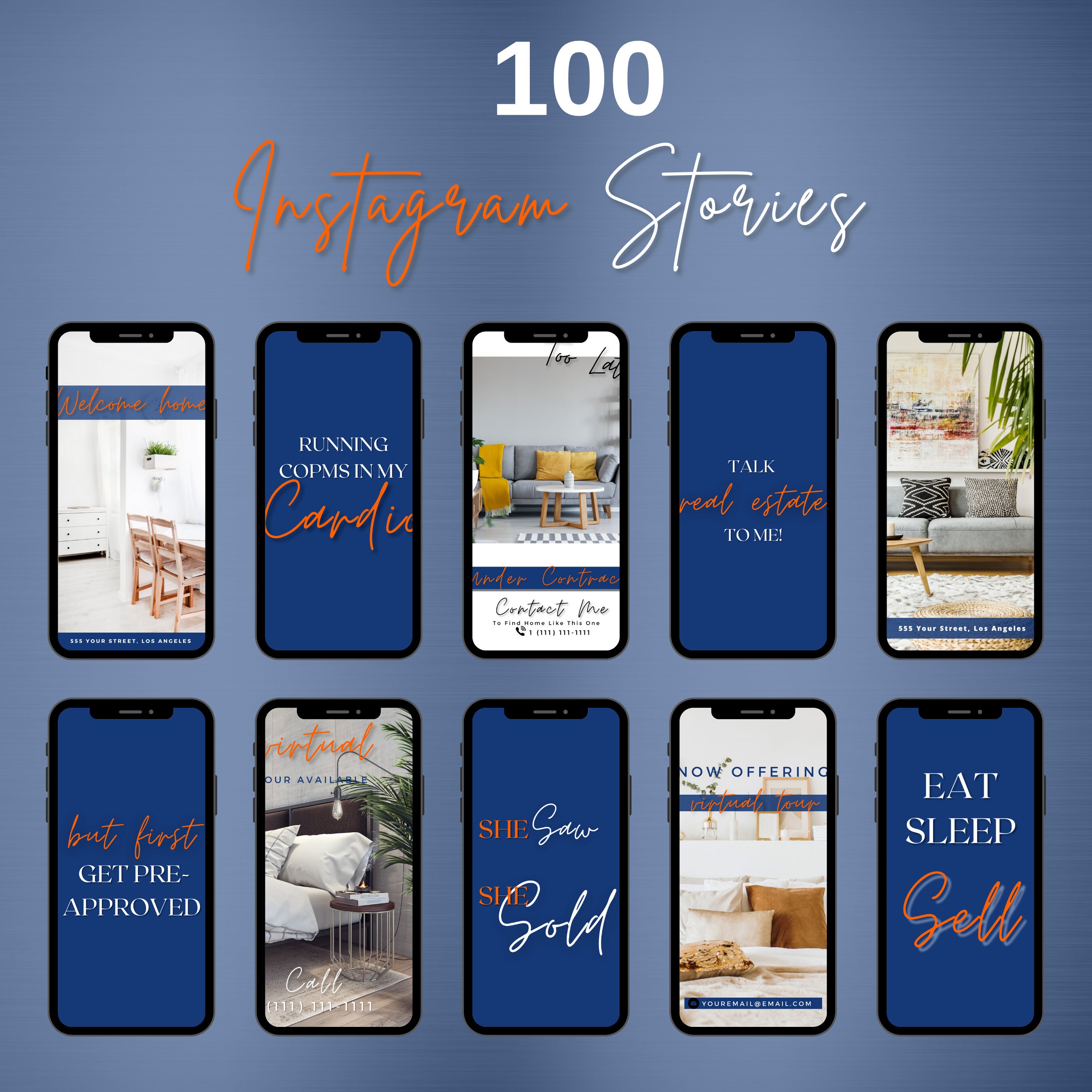 Real Estate Instagram Real Estate Instagram Templates Real Etsy