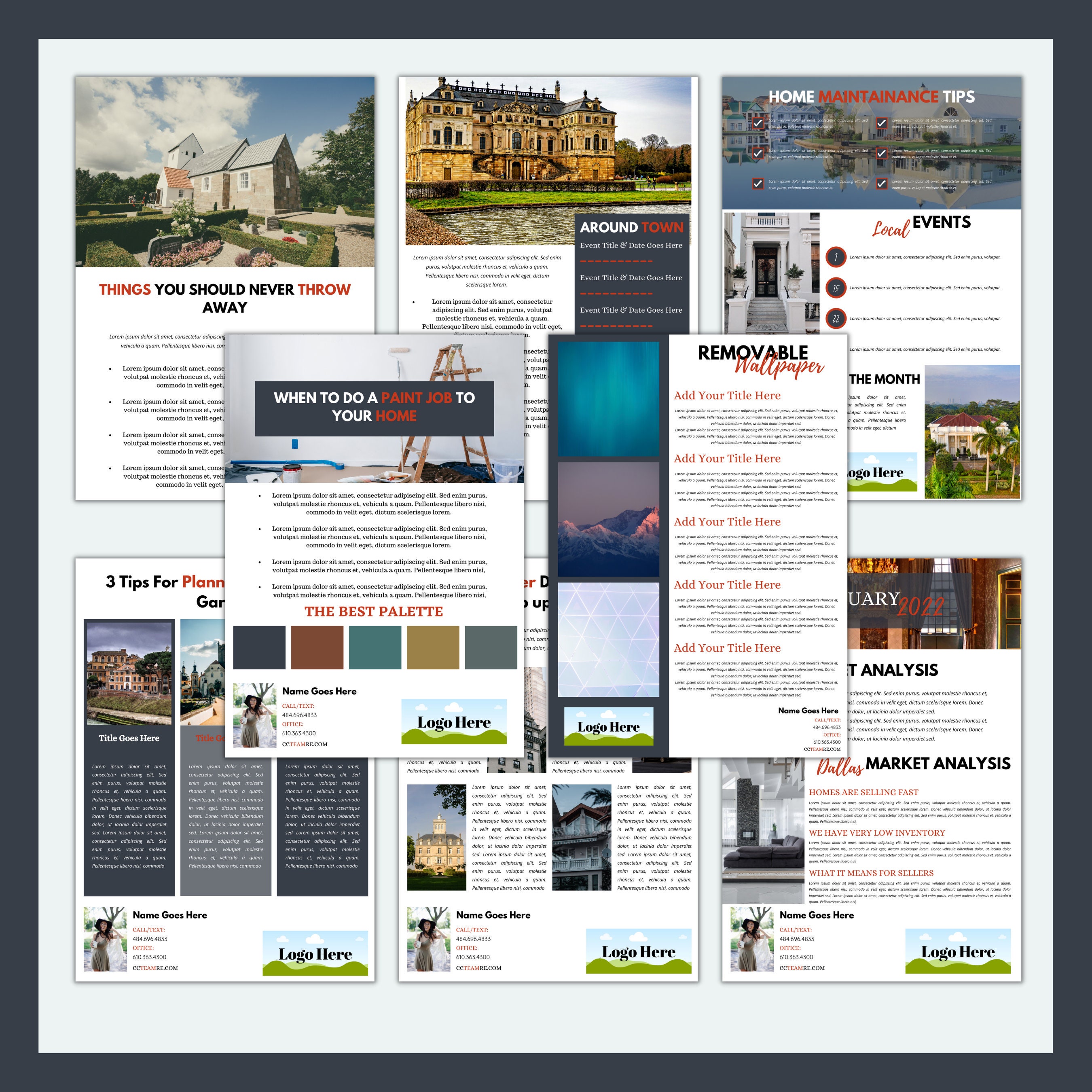 real-estate-email-newsletter-template-for-mailchimp-email-etsy