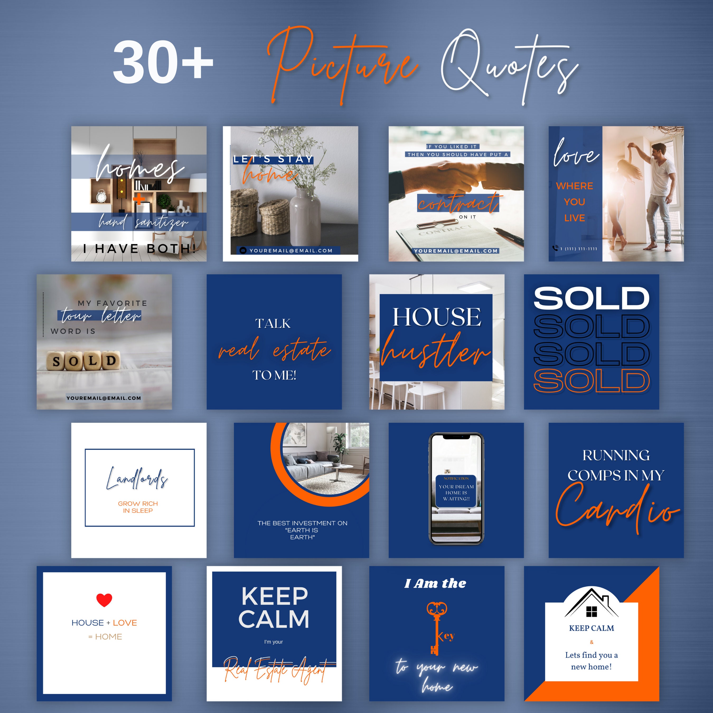 Real Estate Instagram Real Estate Instagram Templates Real Etsy