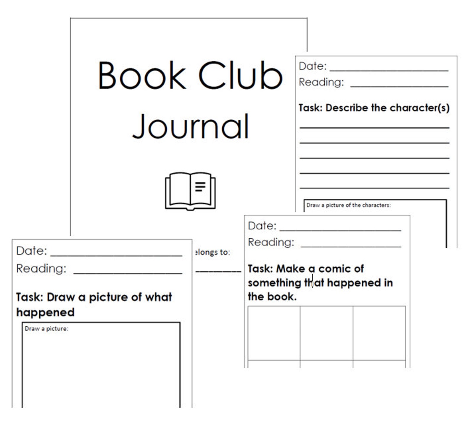 Book Club Journal Template Book Club Journal Template